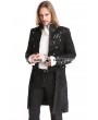 Pentagramme Black Vintage Pattern Gothic Double-Breasted Swallow Tail Jacket for Men