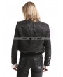 Pentagramme Black Vintage Pattern Gothic Two Wear Double-Breasted Coat for Men