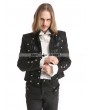 Pentagramme Black Vintage Pattern Gothic Short Jacket for Men