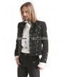 Pentagramme Black Vintage Pattern Gothic Short Jacket for Men