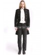 Pentagramme Black Vintage Palace Style Gothic Swallow Tail Jacket for Men