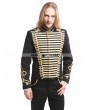 Pentagramme Black Gold Vintage Gothic Palace Style Short Jacket for Men