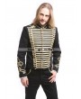 Pentagramme Black Gold Vintage Gothic Palace Style Short Jacket for Men