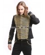 Pentagramme Black Gold Vintage Gothic Palace Style Short Jacket for Men