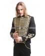 Pentagramme Black Gold Vintage Gothic Palace Style Short Jacket for Men