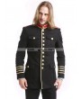 Pentagramme Black Gothic Military Uniform Jacket for Men