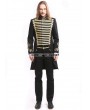Pentagramme Black Gothic Vintage Palace Style Swallow Tail Coat for Men
