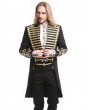 Pentagramme Black Gothic Vintage Palace Style Swallow Tail Coat for Men