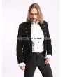 Pentagramme Black Vintage Pattern Gothic Short Jacket for Men