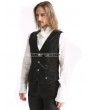 Pentagramme Black Vintage Pattern Gothic Vest for Men