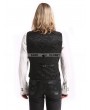 Pentagramme Black Vintage Pattern Gothic Vest for Men