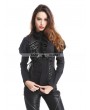 Pentagramme Black Gothic Bubble Sleeves Blouse for Women