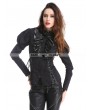 Pentagramme Black Gothic Bubble Sleeves Blouse for Women