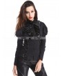 Pentagramme Black Gothic Bubble Sleeves Blouse for Women