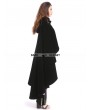 Pentagramme Black and Purple Gothic Female Woolen Long Hoodie Cape