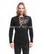 Pentagramme Black Gothic Warrior Long Sleeves T-Shirt for Men