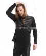 Pentagramme Black Gothic Warrior Long Sleeves T-Shirt for Men