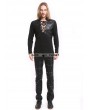 Pentagramme Black Gothic Warrior Long Sleeves T-Shirt for Men