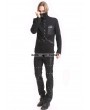 Pentagramme Black Gothic Punk High-Necked Shirt for Men