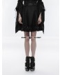 Punk Rave Black Gothic Punk High Waist Short Skirt