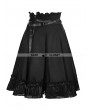 Punk Rave Black Gothic Punk High Waist Short Skirt