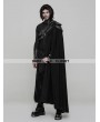 Punk Rave Black Gothic Uniform Long Cloak for Men