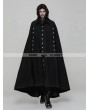 Punk Rave Black Gothic Uniform Long Cloak for Men