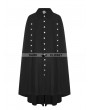 Punk Rave Black Gothic Uniform Long Cloak for Men