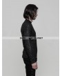 Punk Rave Black Gothic Pattern T-Shirt for Men