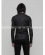 Punk Rave Black Gothic Pattern T-Shirt for Men