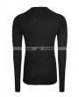 Punk Rave Black Gothic Pattern T-Shirt for Men