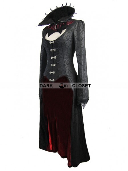 Devil Fashion Black and Red Gothic Dark Vampire Queen Style Jacket for ...