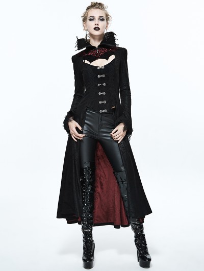 Devil Fashion Black and Red Gothic Dark Vampire Queen Style Jacket for Women