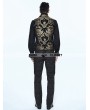 Devil Fashion Gold Gothic Vintage Double-breasted Waistcoat for Men 
