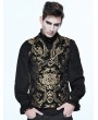 Devil Fashion Gold Gothic Vintage Double-breasted Waistcoat for Men 