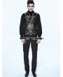 Devil Fashion Silver Gothic Vintage Double-breasted Waistcoat for Men 