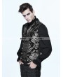 Devil Fashion Silver Gothic Vintage Double-breasted Waistcoat for Men 
