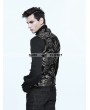 Devil Fashion Silver Gothic Vintage Double-breasted Waistcoat for Men 