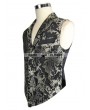 Devil Fashion Gothic Vintage Pattern Waistcoat for Men