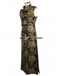 Devil Fashion Gold Gothic Vintage Double-breasted Long Vest for Men 