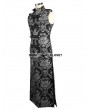 Devil Fashion Silver Gothic Vintage Double-breasted Long Vest for Men 