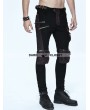 Devil Fashion Black and Coffee Gothic Punk Pockets Pants for Men