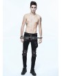 Devil Fashion Black and Coffee Gothic Punk Pockets Pants for Men