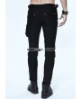 Devil Fashion Black and Coffee Gothic Punk Pockets Pants for Men