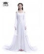 Rose Blooming White Renaissance Fairy Tale Medieval Wedding Dress