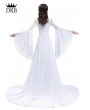 Rose Blooming White Renaissance Fairy Tale Medieval Wedding Dress