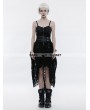Punk Rave Black Lace High-Low Steampunk Dress
