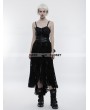 Punk Rave Black Lace High-Low Steampunk Dress