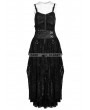 Punk Rave Black Lace High-Low Steampunk Dress