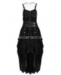 Punk Rave Black Lace High-Low Steampunk Dress